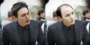 원빈과 김광규의 헤어스타일을 바꿔보았다