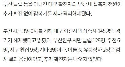 부산클럽 갔던 대구 확진자 충격 근황