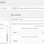 Drag and Drop Nav Menu Items in WordPress