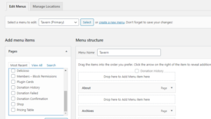 Drag and Drop Nav Menu Items in WordPress