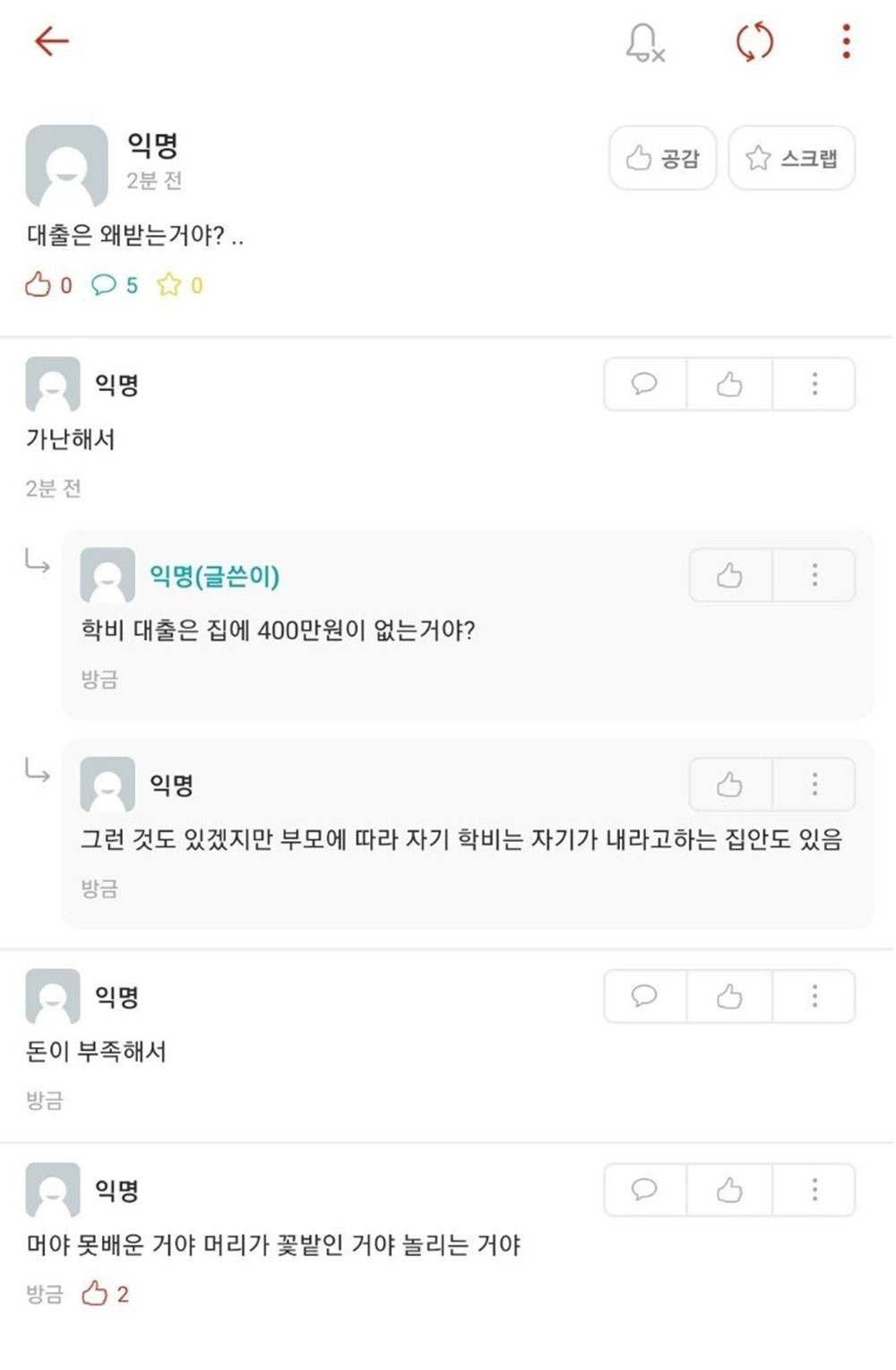 대출은 왜 받는 거야?