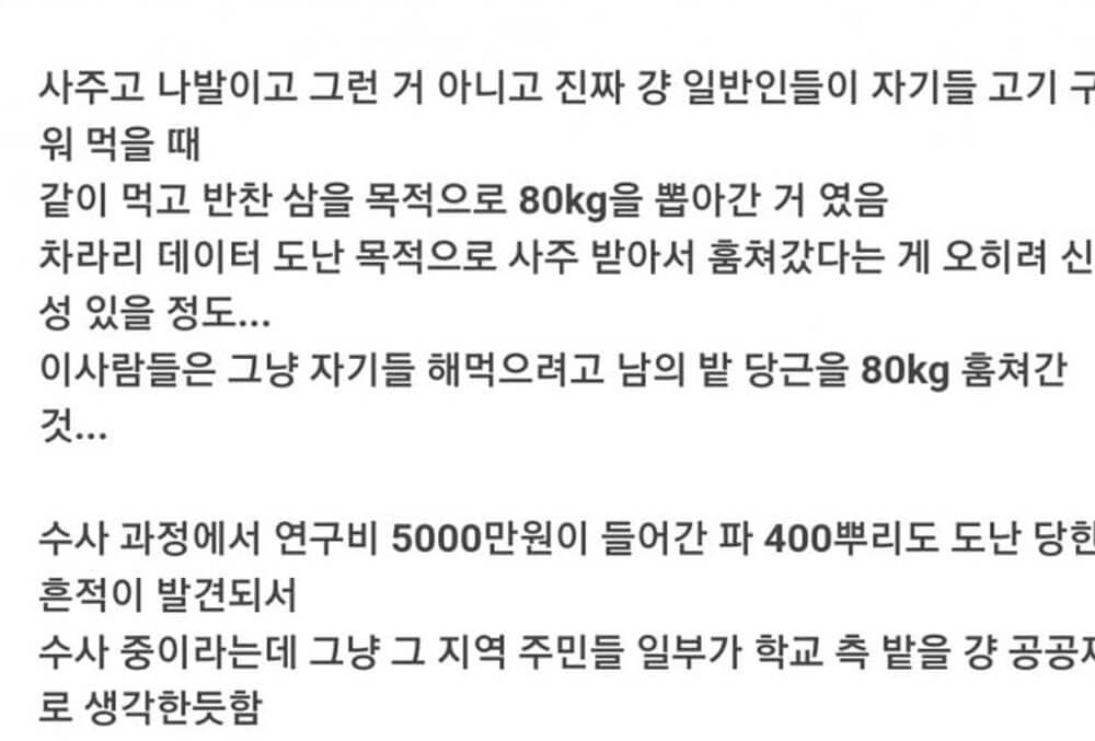 1억 투자 당근 서리 사건 결말 10