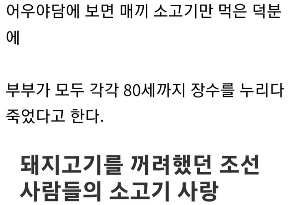 돼지고기는 거의 먹지 않았다 6