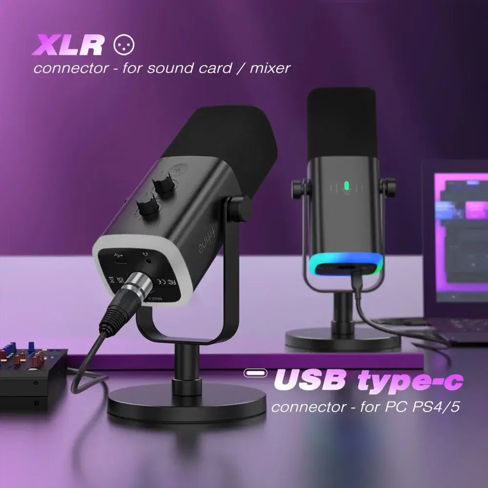 Top On Sale Product Recommendations! FIFINE USB/XLR Dynamic Microphone 5