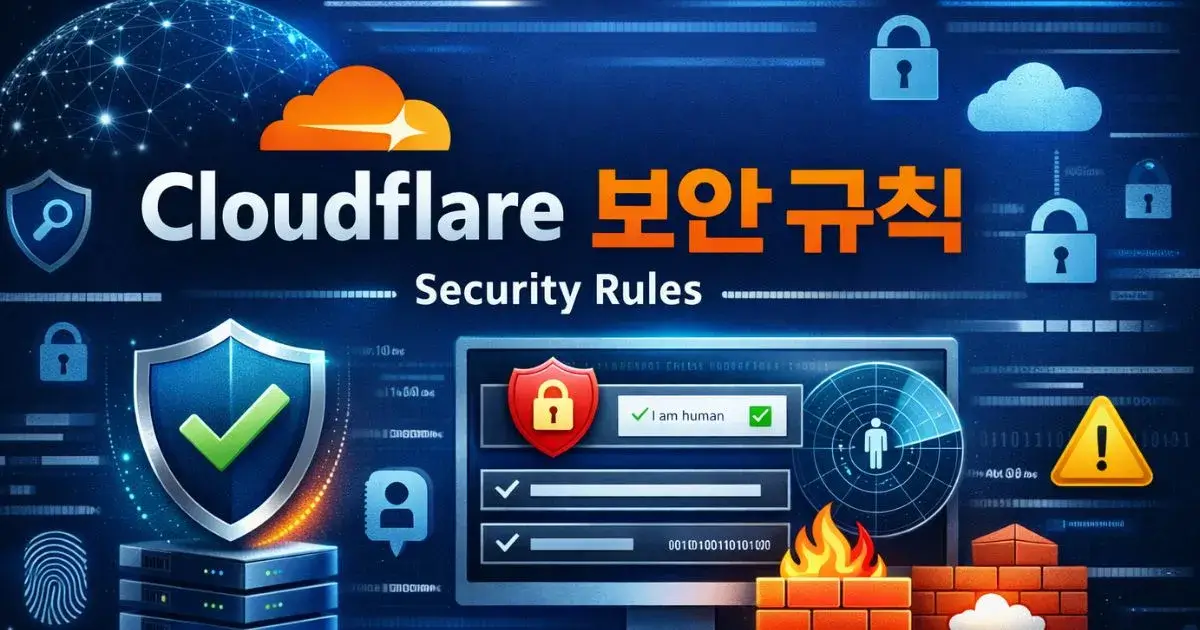 cloudflare 1 Cloudflare 보안룰 설정, 어떤 것을 선택해야 할까? 1