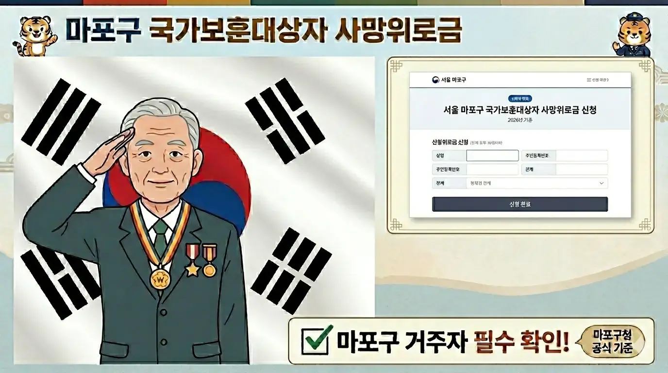 서울 마포 국가보훈대상자 사망위로금 완벽 가이드 서울 마포 국가보훈대상자 사망위로금 완벽 가이드